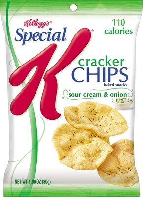 Kelloggs® Special K® Cracker Chips, Sour Cream & Onion, 6 Bags/Box