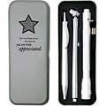 Baudville Silver Tire Gauge, Flashlight and Pen Gift Set, You Are Truly Appreciated, Silver (13915