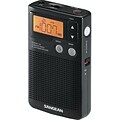 Sangean DT200X Black Pocket Radio w/ Built In Speaker, FM Stereo/AM