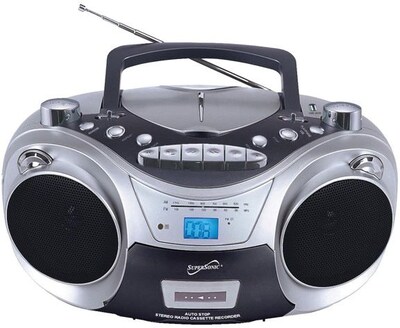 Supersonic SC709 Portable Mp3/Cd Player w/ Cassette Recorder & AM/FM radio, USB Input
