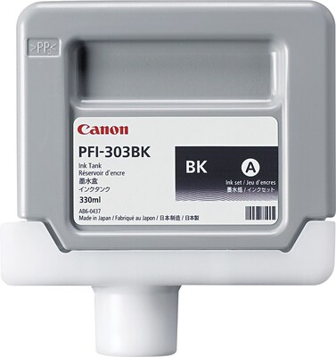Canon® PFI-303 Black Ink Cartridge, 2958B001AA