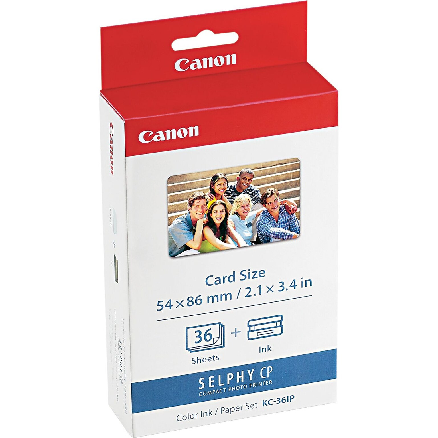 Canon KC-36IP Black / Color Print Cartridge / Paper Kit, Standard Yield