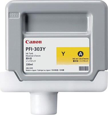 Canon® PFI-303 Yellow Ink Cartridge; 2961B001AA