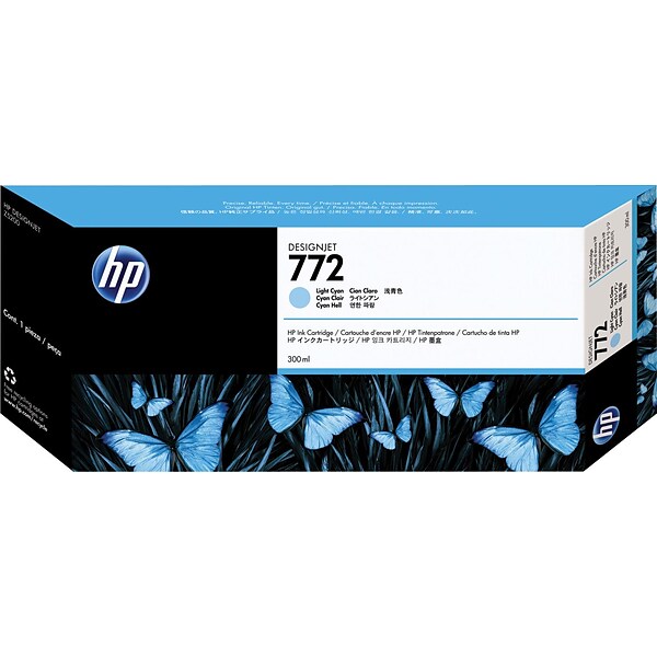HP 772 Light Cyan Standard Yield Ink Cartridge (CN632A)