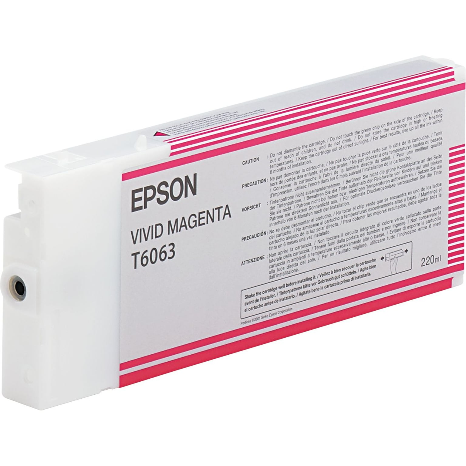 Epson T606 Ultrachrome Magenta High Yield Ink Cartridge (T606300)