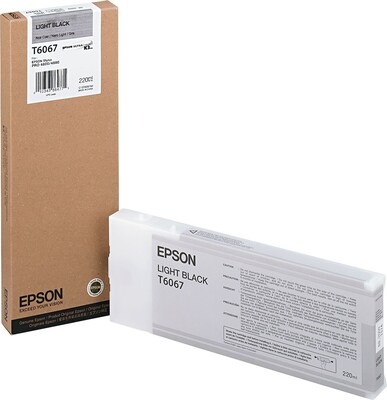 Epson T606 Ultrachrome Light Black High Yield Ink Cartridge