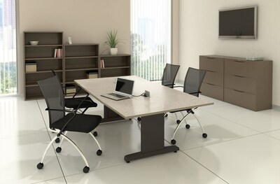 Safco CSII 120WRectangular Conference Table, Classic Rock/Dessert Sage (R124RP)