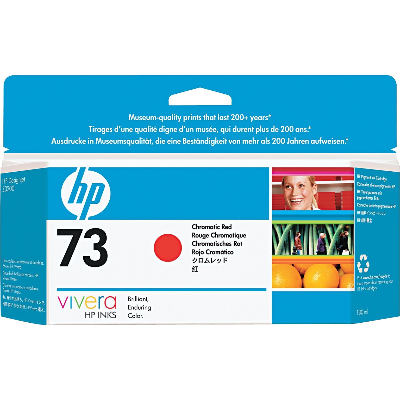 HP 73 Red Standard Yield Ink Cartridge (CD951A)