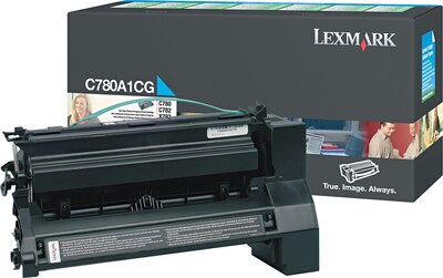 Lexmark C780A1CG Cyan Standard Yield Toner Cartridge