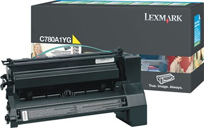 Lexmark C780A1YG Yellow Standard Yield Toner Cartridge
