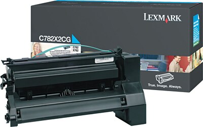 Lexmark™ Cyan Toner Cartridge; C782X2CG, Extra High Yield