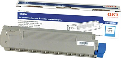 OKI® Cyan Toner Cartridge; 44059215, High Yield