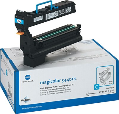 Konica Minolta 1710602008 Cyan High Yield Toner Cartridge