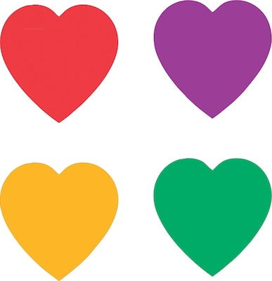 Carson-Dellosa Hearts, Multicolor Chart Seals