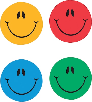 Carson-Dellosa Smiley Faces, Multicolor Chart Seals