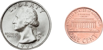 Carson-Dellosa Money, U.S. Coins Shape Stickers