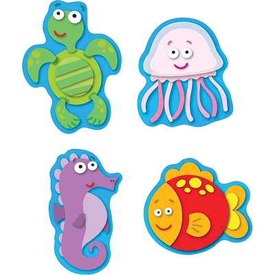 Carson-Dellosa Sea Life Shape Stickers, 96 stickers per pack
