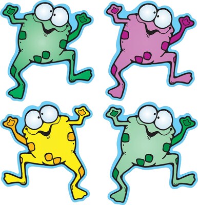 D.J. Inkers Colorful Froggies Shape Stickers