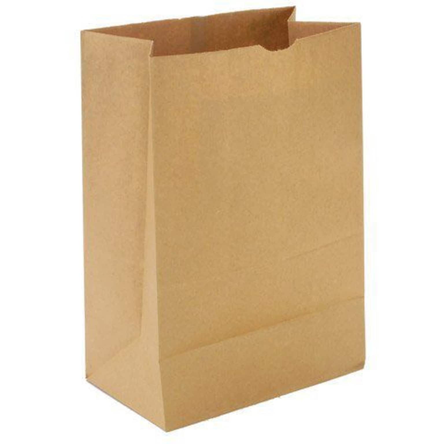 Kraft Reusable Paper Shopping Bags, 12 x 7 x 17, 500/Bundle (BAGSK1652)