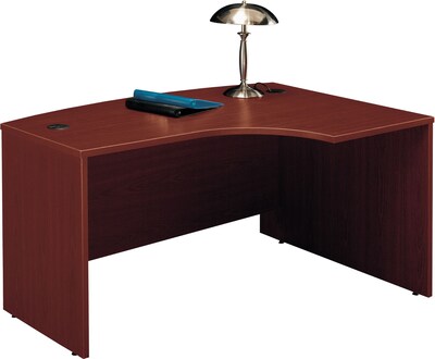 Bush Business Furniture Westfield 60W x 43D Right Handed L Bow Desk, Mahogany,  (WC36722)
