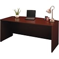 Bush Business Furniture Westfield 72W Bow Front Desk, Mahogany (WC36746)