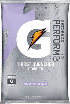 Gatorade Thirst Quencher Frost Riptide Rush Powdered Sports Drink Mix, 51 Oz., 14/Carton (308-33672)