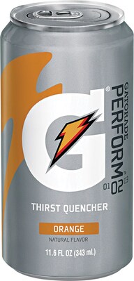 Gatorade® Liquid Concentrate Ready-To-Drink Energy Drink, 11.6 oz Can, Orange