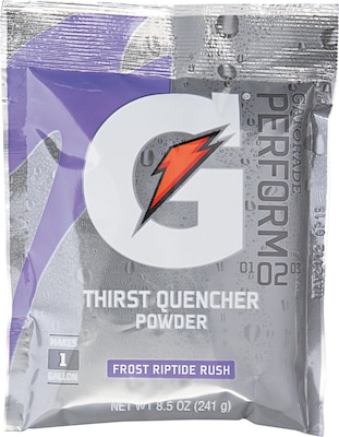 Gatorade Thirst Quencher Riptide Rush Powdered Sports Drink Mix, 8.5 Oz., 40/Carton (308-33665)