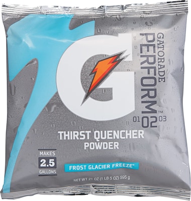 Gatorade Thirst Quencher Glacier Freeze Powdered Sports Drink Mix, 21 oz., 32/Carton (308-33677)