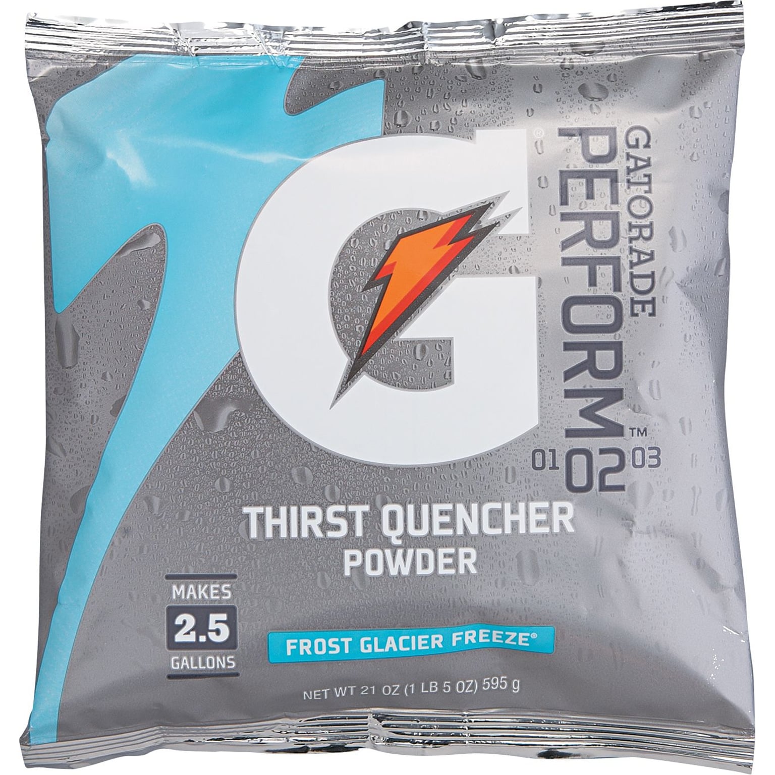 Gatorade Thirst Quencher Glacier Freeze Powdered Sports Drink Mix, 21 oz., 32/Carton (308-33677)