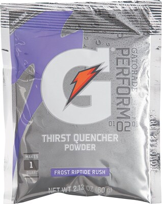 Gatorade® 1 qt Yield Powder Dry Mix Energy Drink, 2.12 oz Pack, Riptide Rush