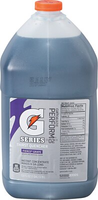 Gatorade® 6 gal Yield Liquid Concentrate Energy Drink, 1 gal Jug, Fierce Grape