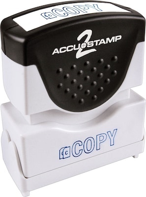 Accustamp2 Pre-Inked Shutter Stamp with Microban®, Blue, Each (035581)