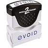 Accu-Stamp2® One-Color Pre-Inked Shutter Message Stamp, VOID, 1/2 x 1-5/8 Impression, Blue Ink (03