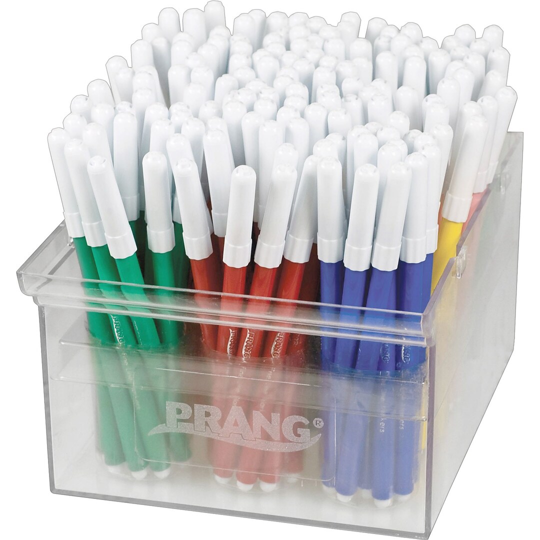 Prang® Dixon Ticonderoga® Classic Art Markers, Fine Tip, Master Pack, 12  Colors, 144/Box | Quill.com