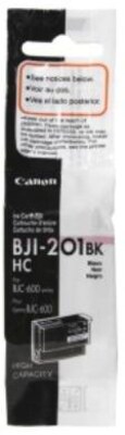Canon BJI-201BK Black Ink Cartridge (0946A003); High Yield