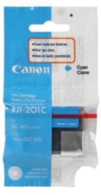 Canon BJI-201C Cyan Ink Cartridge (0947A003); High Yield