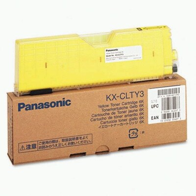Panasonic Yellow Toner Cartridge (KX-CLTY3), High Yield