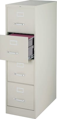 Lorell Commercial-grade Vertical File, Light Gray
