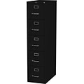 Lorell Commercial Grade Vertical File Cabinet, Black, 15 x 26.5 x 61