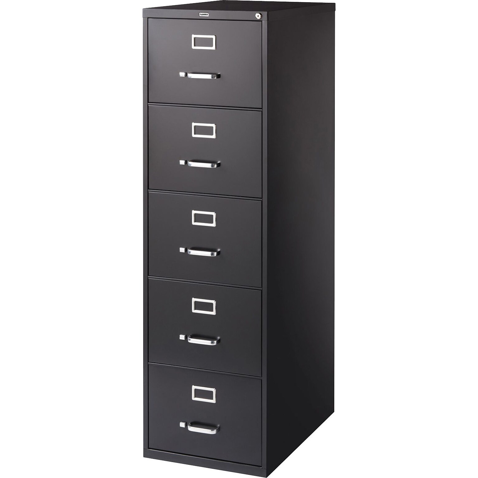 Lorell Commercial Grade Vertical File Cabinet, Black