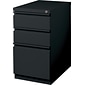 Lorell Mobile File Pedestal, Black, 15" x 19.9" x 27.8"