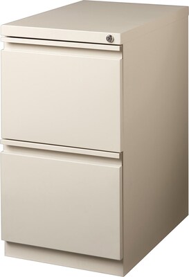 Lorell Mobile File Cabinet, 15W x 20D x 27.7H, Putty (LLR49523)
