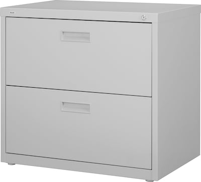Lorell Lateral File, Light Gray, 30 x 18.6 x 28.1