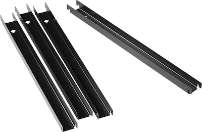Lorell Front To Back Lateral File Rail Kit Black 60565 Quill Com