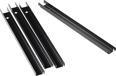 Lorell Front-to-Back Lateral File Rail Kit, Black (60565)