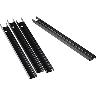 Lorell Front-to-Back Lateral File Rail Kit, Black (60565)