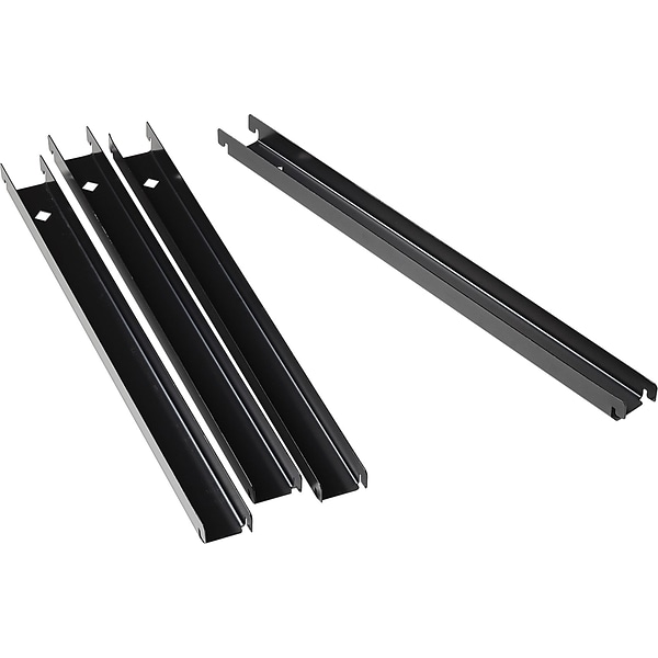 Lorell Front To Back Lateral File Rail Kit Black 60565 Quill Com