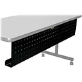 Lorell Rectangular Training Table Modesty Panel, Black, 54 x 3 10
