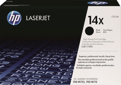 HP 14X Black High Yield Toner Cartridge, Print Up to 17,500 Pages (CF214X)